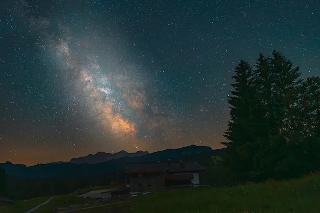 milky way, universe, stars, night sky, galaxy, heaven, cosmos, starry sky, star park, winklmoosalm, chiemgau alps, upper bavaria. Plan night sky destinations for autumn: places and dates