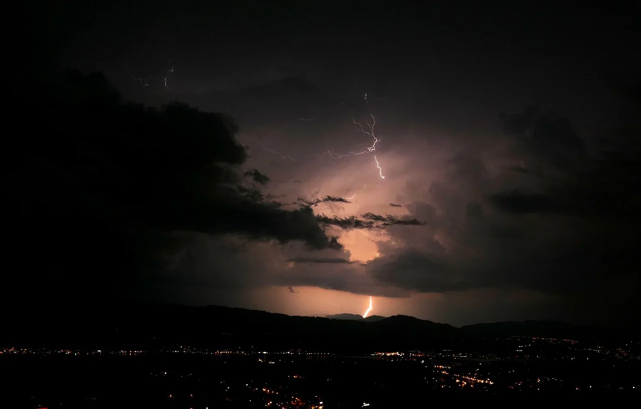 lightning, nature, eve, night, clouds, lighting mood, thunderstorm. A dark-sky town's checklist for astronomy tour companies businesses