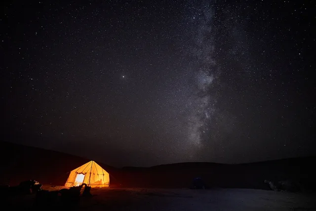 night, milky way, time, warehouse, desert, morocco, nature, sahara, sand. Decision guide for night sky destinations options: pick the night, then the stop