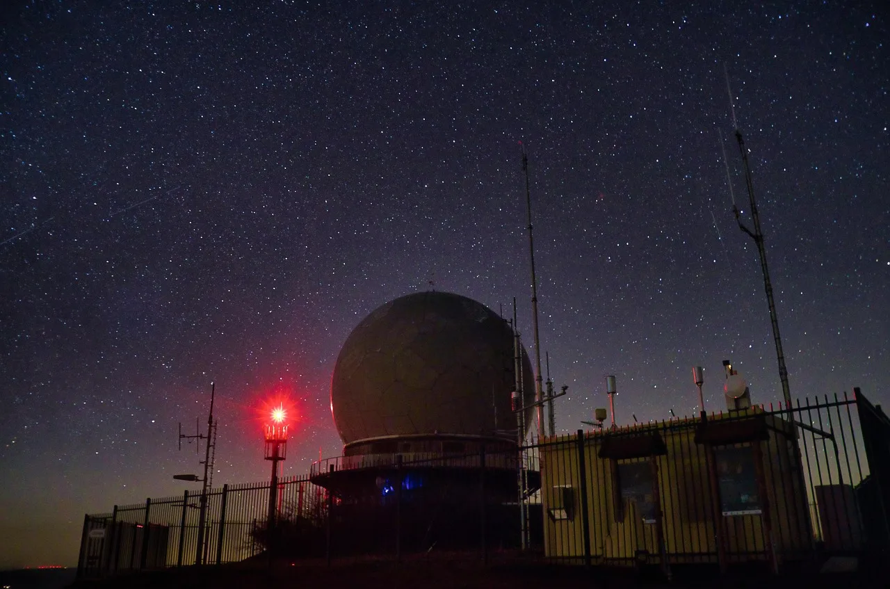 sky, astronomy, night sky, night, observatory, building, light, telescope, science, star, dark, space, dome, antenna, outdoor, moon, architecture, constellation, astronomical object, traffic, outdoors, exploration, nature, street, galaxy, red. Dark adaptation, cold, phone signal, and the drive home: what to know before a first dark sky night