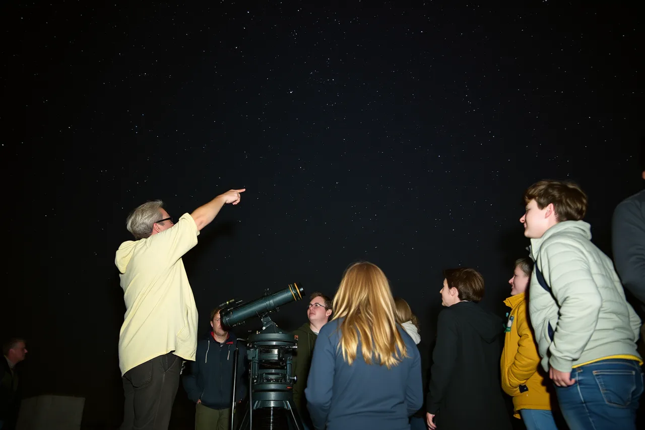 Group stargazing with telescope under Milky Way (Arizona vs Utah astronomy tour prices, what each one includes)