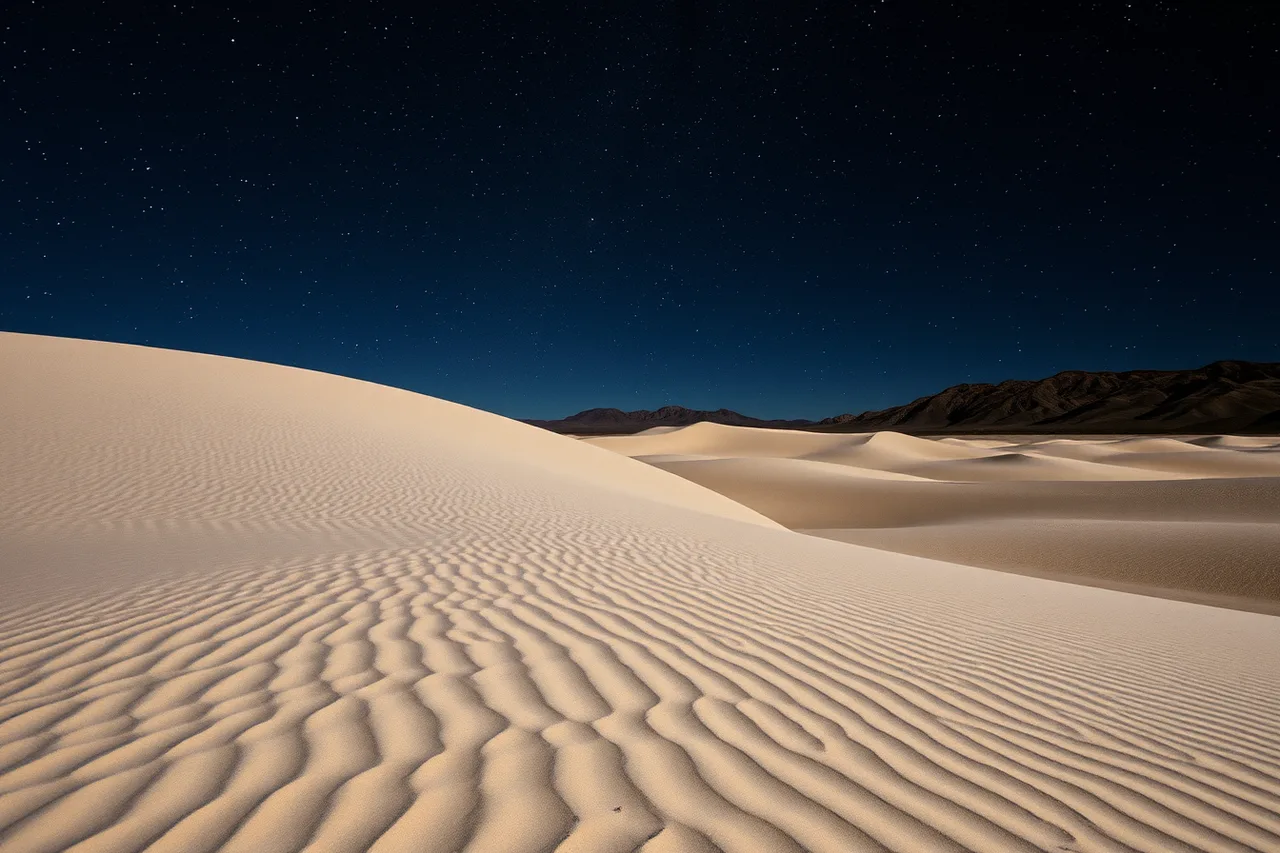 Milky Way over Mesquite Flat Sand Dunes in Death Valley (How to plan a stargazing road trip from Los Angeles to Death Valley)