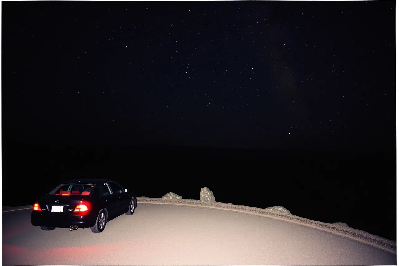Trail Ridge Road pullout above treeline under a starry night sky (Where to stargaze near Denver, from Rocky Mountain to Great Sand Dunes)